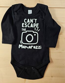 Baby Romper Zwart Lange Mouwen Mamarazzi Maat 74