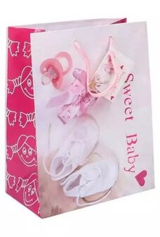 Baby Cadeau Tasje Schoentjes Roze