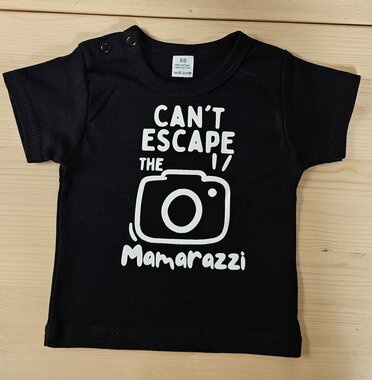 Baby Zwart T-Shirt Mamarazzi Maat 68
